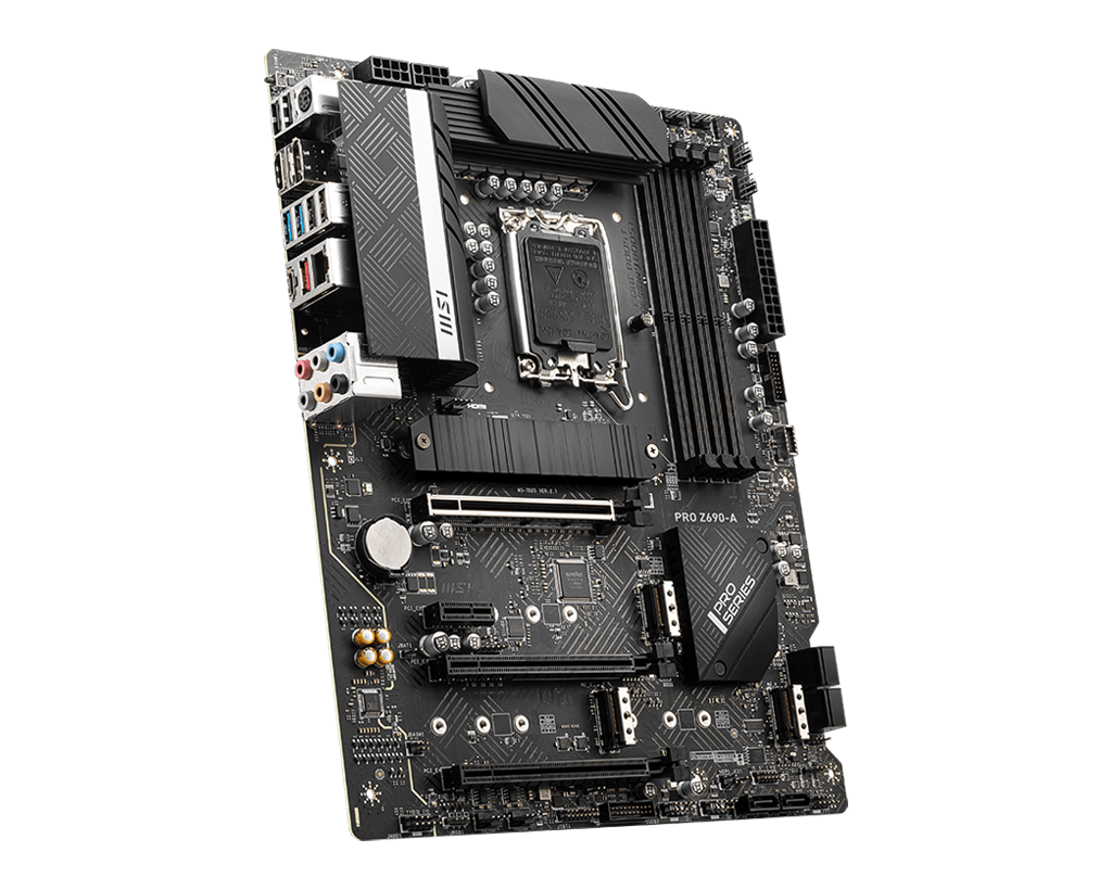 MSI PRO Z690-A Processor family Intel, Processor socket LGA 1700, DDR5 DIMM, Memory slots 4, Supported hard disk drive interfaces SATA, M.2, Number of SATA connectors 6, Chipset Intel Z690, ATX - Image 2