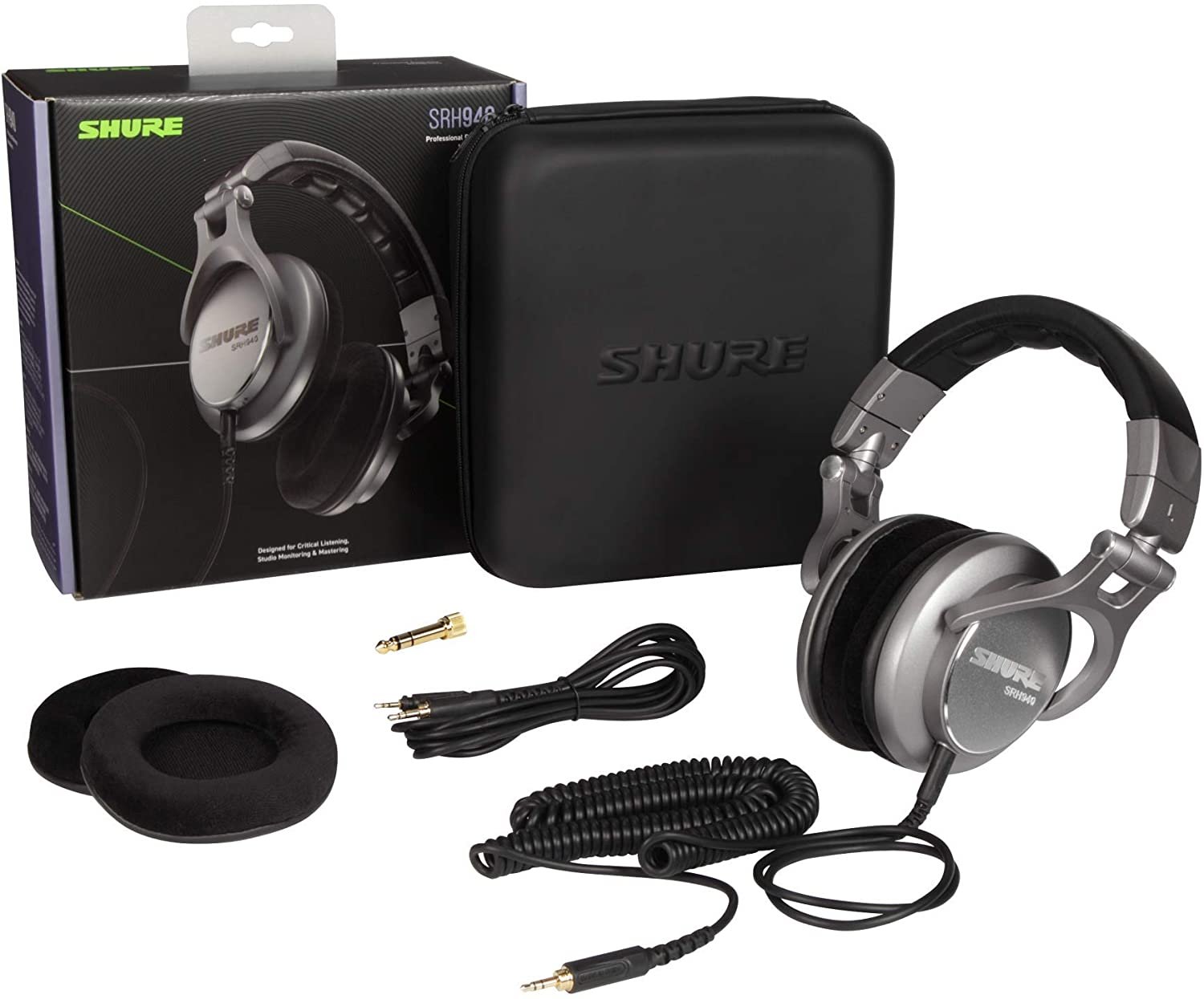 Shure SRH940 Headphones, Silver - Image 2
