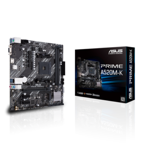 Asus PRIME A520M-K Processor family AMD, Processor socket AM4, DDR4, Memory slots...