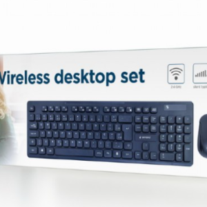 Gembird KBS-WCH-03 Keyboard and Mouse Set,  Wireless, Mouse included, US, Wireless...