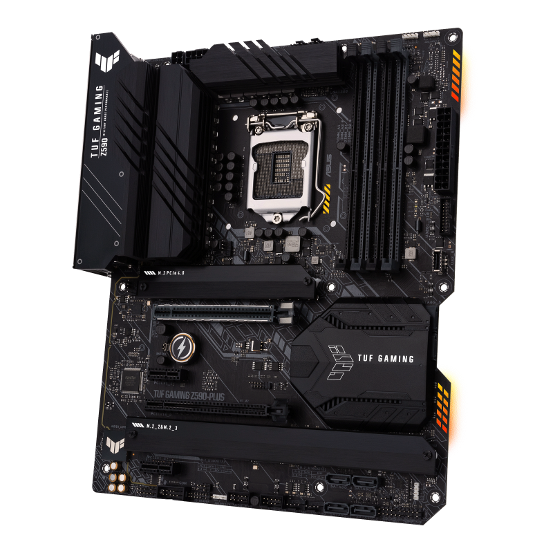 Asus TUF GAMING Z590-PLUS Processor family Intel, Processor socket LGA1200, DDR4, Memory slots 4, Supported hard disk drive interfaces M.2, SATA, Number of SATA connectors 6, Chipset Intel Z, ATX