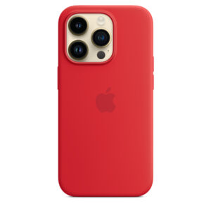 Apple 14 Pro Silicone Case with MagSafe Red