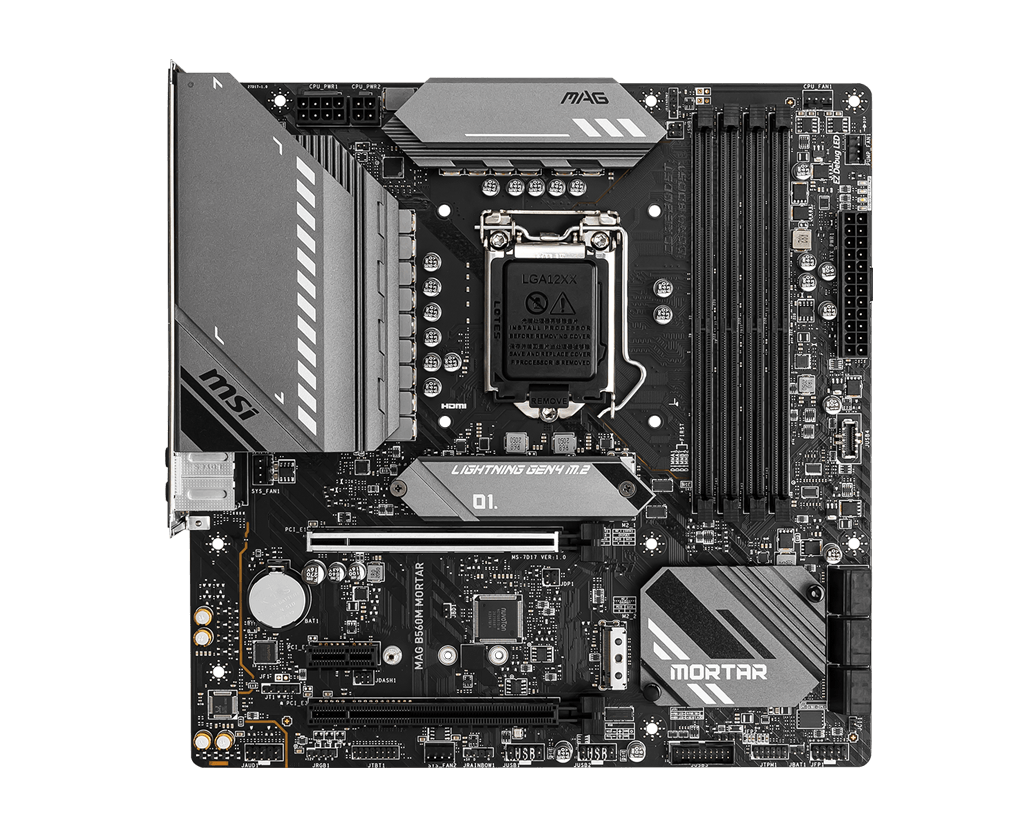 MSI MAG B560M MORTAR Processor family Intel, Processor socket LGA1200, DDR4 DIMM, Memory slots 4, Supported hard disk drive interfaces SATA, M.2, Number of SATA connectors 6, Chipset Intel B560, M-ATX - Image 5