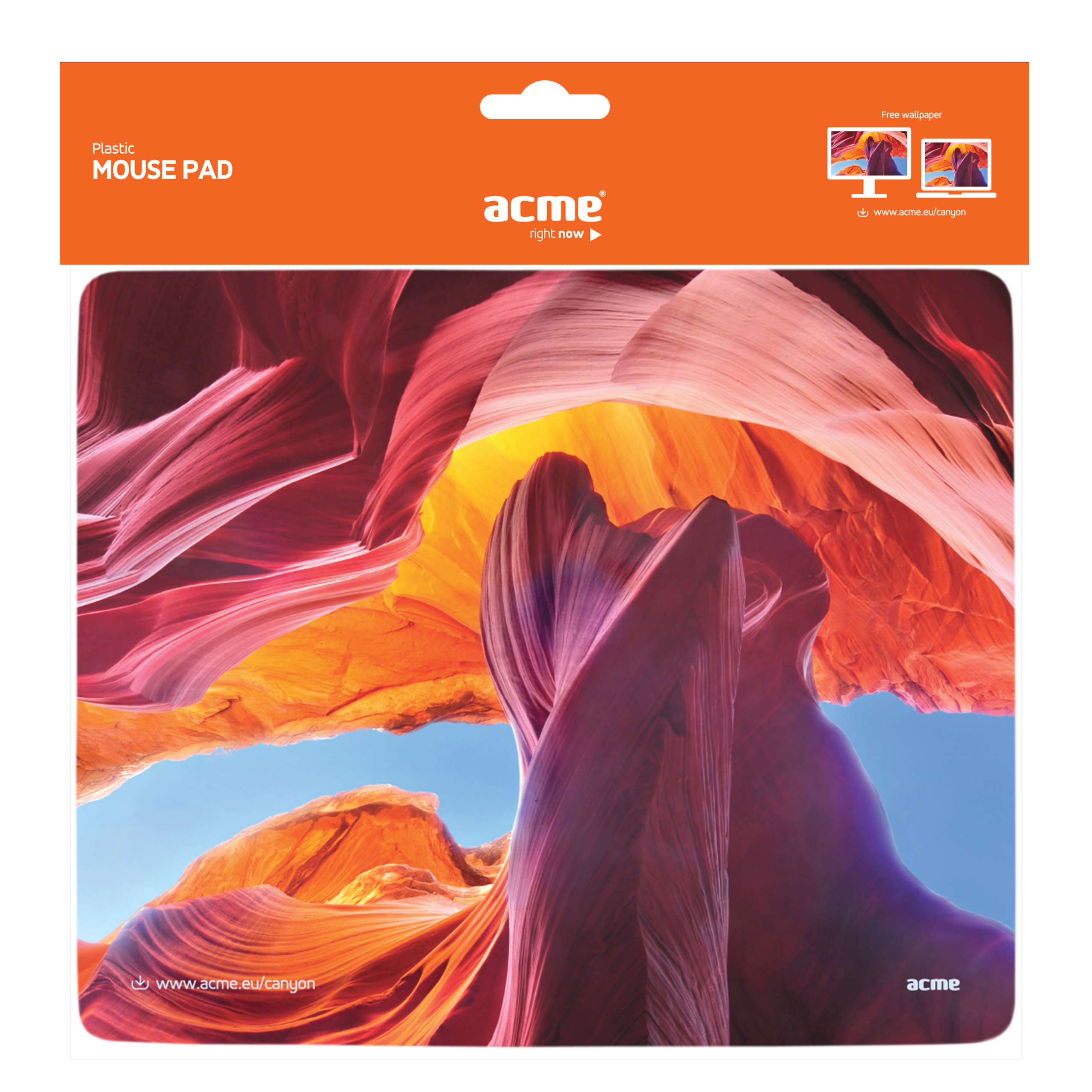 Acme Plastic Mouse Pad, canyon