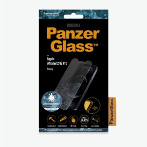 PanzerGlass Privacy glass, Apple, For iPhone 12/12 Pro, Tempered Glass, Black, Clear...
