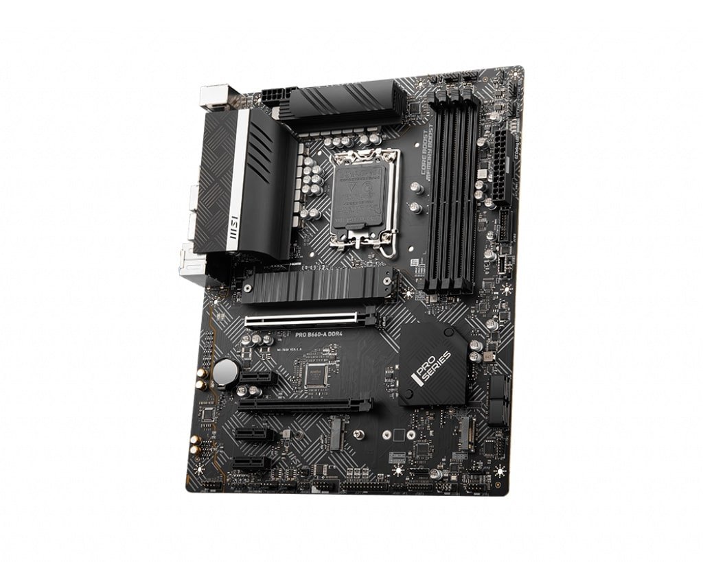 MSI PRO B660-A DDR4 Processor family Intel, Processor socket LGA1700, DDR4 DIMM, Memory slots 4, Supported hard disk drive interfaces SATA, M.2, Number of SATA connectors 4, Chipset Intel B660, ATX - Image 3