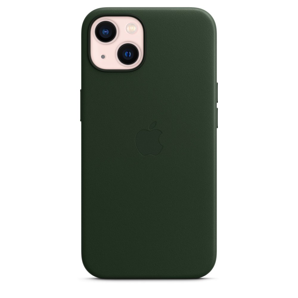 Apple iPhone 13 Leather Case with MagSafe Sequoia Green - Image 5