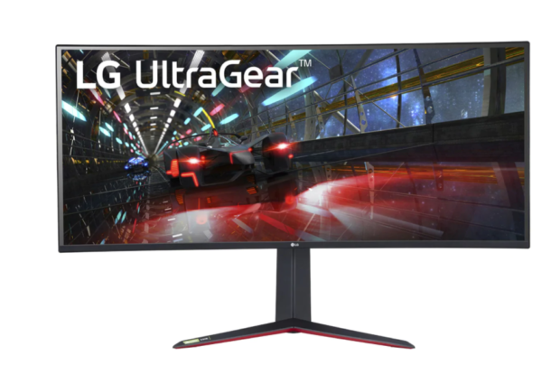 LG Curved Gaming Monitor 38GN950-B 38 ", IPS, QHD+, 3840 x 1600 pixels, 21:9, 1 ms, 450 cd/m², Black