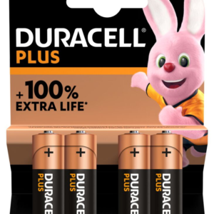 Duracell Plus MN1500 AA, Alkaline, 4 pc(s)