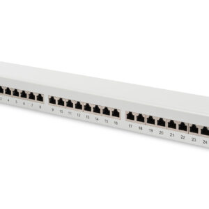 Digitus Patch Panel DN-91524S White, 48.2 x 4.4 x 10.9 cm, Category: CAT 5e; Ports:...