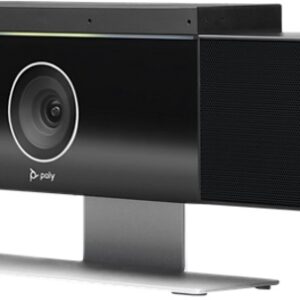 Poly Studio, Audio/Video USB Soundbar, with auto-track 120-deg FOV 4K Camera