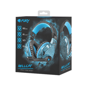 Fury Gaming Headset, Wired, NFU-0863	Hellcat, Black/Blue, Built-in microphone