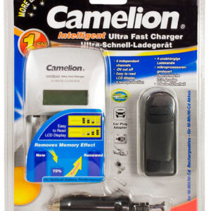 Camelion Ultra Fast Battery Charger BC-0907 1-4 AA/AAA Ni-MH Batteries, Pulse Charging...