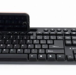 Gembird Multimedia keyboard with phone stand KB-UM-108	 USB Keyboard, Wired, US,...