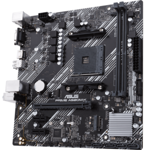 Asus PRIME A520M-K Processor family AMD, Processor socket AM4, DDR4, Memory slots...