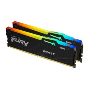 Kingston Fury Beast RGB 32 Kit (16GBx2) GB, DDR5, 4800 MHz, PC/server, Registered...