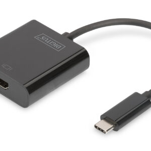 Digitus USB Type-C to HDMI Adapter DA-70852 0.15 m, Black, USB Type-C