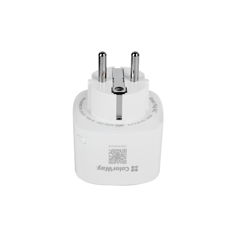 ColorWay Wi-Fi Smart Socket Schedule, Timer, Energy monitoring, White, 220 V, 3680 W - Image 4