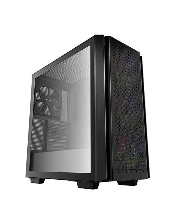 Deepcool MID TOWER CASE CG560 and PSU DN650 Side window, Black, Mid-Tower, Power supply included Yes