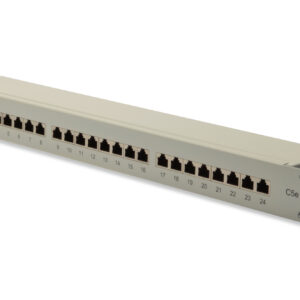 Digitus Patch Panel DN-91524S White, 48.2 x 4.4 x 10.9 cm, Category: CAT 5e; Ports:...
