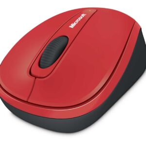 Microsoft WMM 3500 Black, Red, Wireless mouse