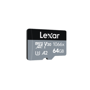 Lexar Professional 1066x UHS-I MicroSDXC, 64 GB, Flash memory class 10, Black/Gray,...