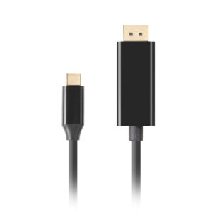 Lanberg USB-C to DisplayPort Cable, 1 m 4K/60Hz, Black