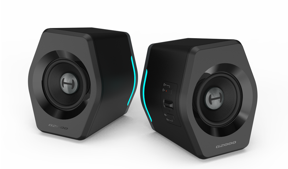 Edifier Gaming Speakers G2000 Bluetooth/USB/3.5mm AUX, Bluetooth version 4.2, 32 W, Wireless/Wired, Black