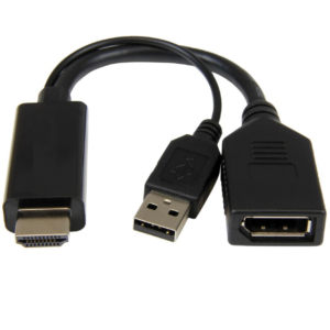 Cablexpert Active 4K HDMI to DisplayPort Adapter A-HDMIM-DPF-01 Black, HDMI to DisplayPort,...