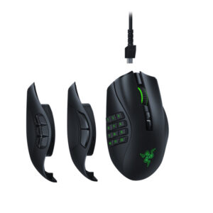 Razer Gaming Mouse Naga Pro RGB LED light, Wireless connection, Optical mouse, Black,...