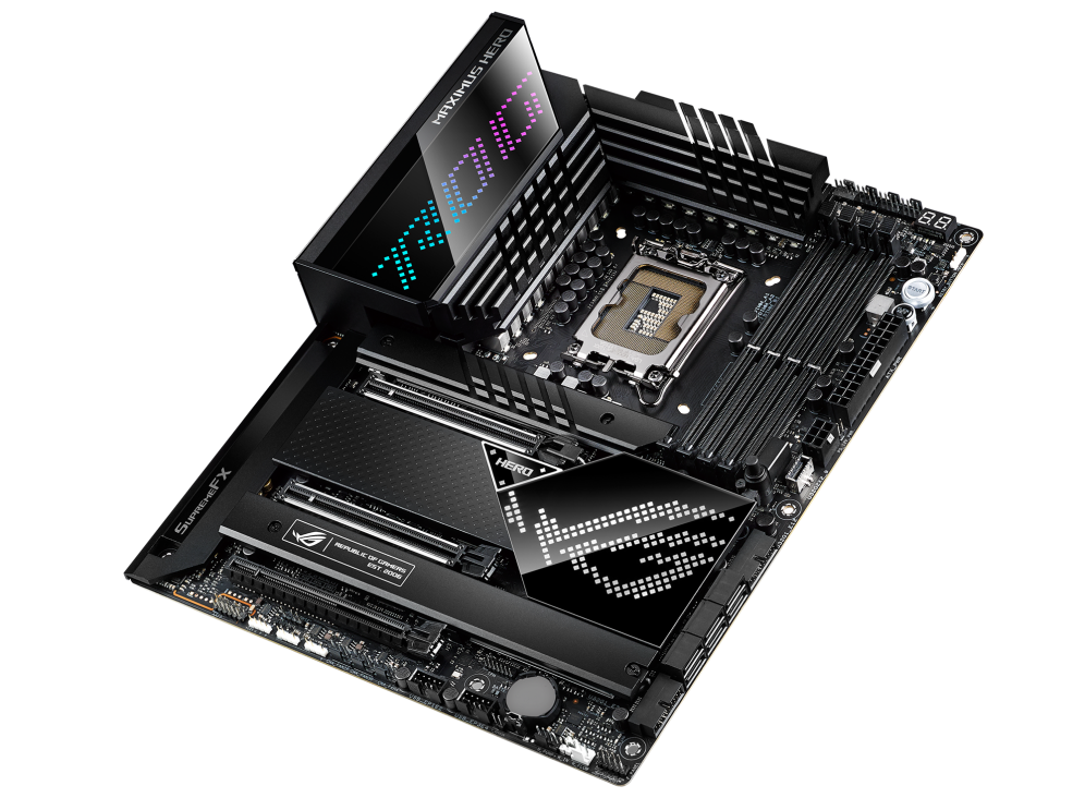 Asus ROG MAXIMUS Z690 HERO Processor family Intel, Processor socket LGA1700, DDR5 DIMM, Memory slots 4, Supported hard disk drive interfaces SATA, M.2, Number of SATA connectors 6, Chipset Intel Z690, ATX - Image 7