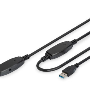 Digitus USB Extension cable DA-73105 USB 3.0, 10 m, Black