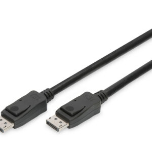 Digitus DisplayPort Connection Cable AK-340106-030-S Black, DisplayPort to DisplayPort,...