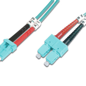 Digitus FO Patch Cord, Duplex, LC to SC MM OM3 50/125 µ, 3 m
