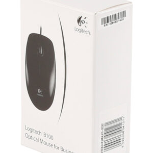 Logitech Mouse B100 Wired, Black