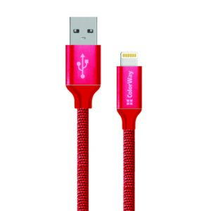 ColorWay Data Cable Apple Lightning Charging cable, Fast and safe charging; Stable...