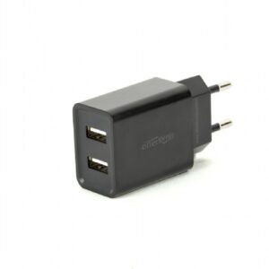 EnerGenie 2-port universal USB charger EG-U2C2A-03-BK Black
