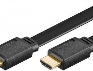 Goobay 31927 High Speed HDMI™ FLAT-cable with Ethernet, gold plated, 2m Goobay