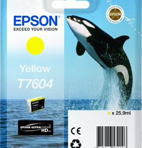Epson T7604 Ink Cartridge, Yellow