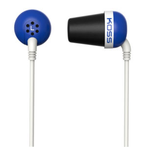 Koss Plug In-ear, 3.5 mm, Blue, Noice canceling,