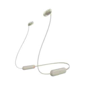 Sony WI-C100 Wireless In-Ear Headphones, Beige