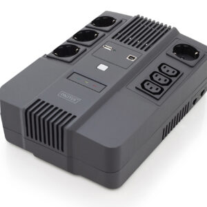 Digitus All-in-One UPS, 600VA/360W, LED 12V/7Ah x1, 4x CEE 7/7,3x IEC C13, USB, RJ45