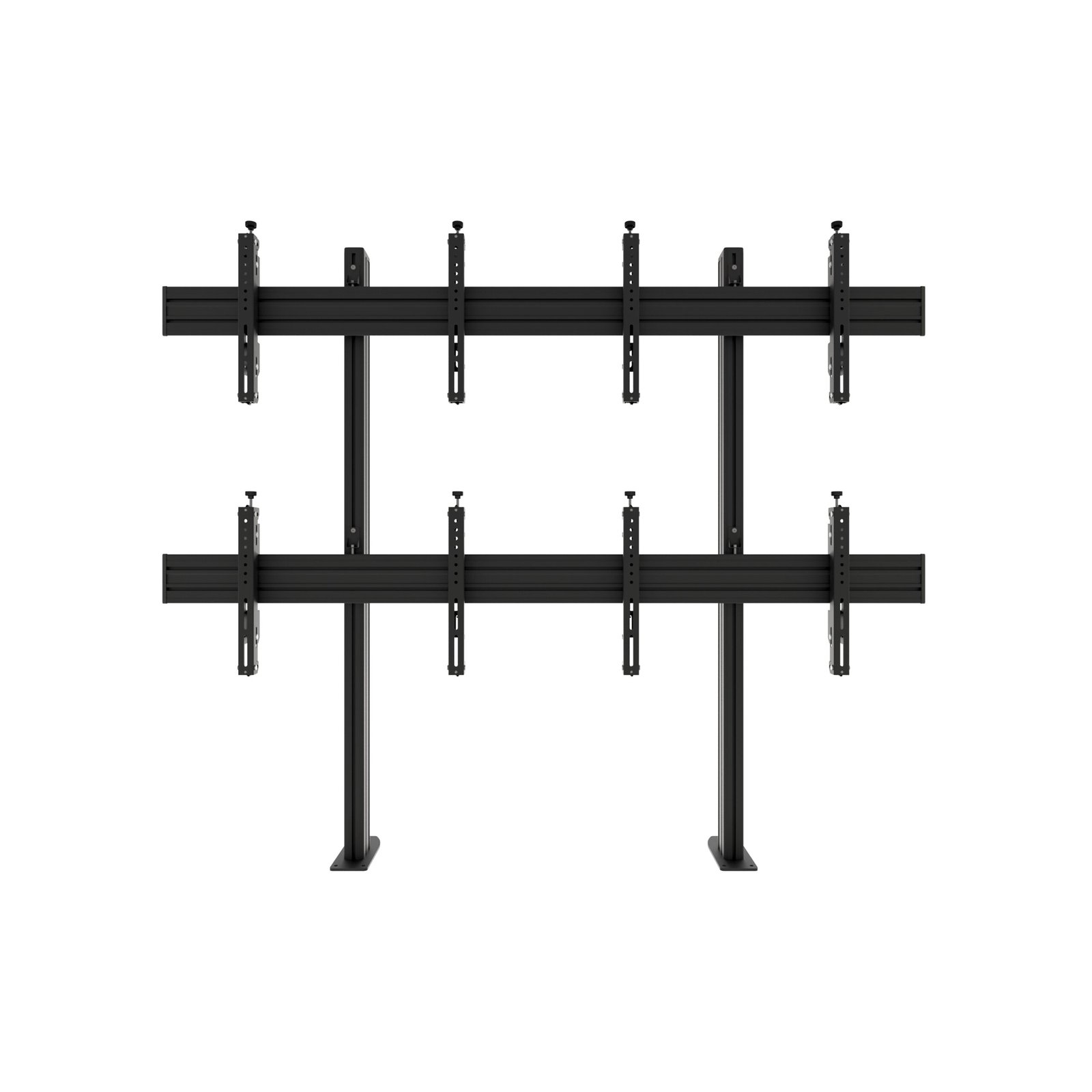 EDBAK Video Wall Bolt Down Stand VWSA2257-L 50-57 ", Maximum weight (capacity) 210 kg, Black - Image 2