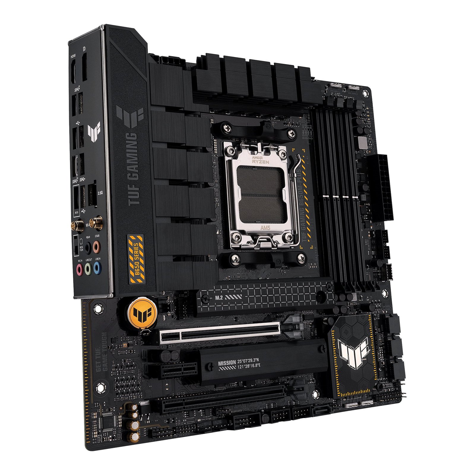 Asus TUF GAMING B650M-PLUS WIFI Processor family AMD, Processor socket AM5, DDR5 DIMM, Memory slots 4, Supported hard disk drive interfaces SATA, M.2, Number of SATA connectors 4, Chipset AMD B650, micro-ATX - Image 8