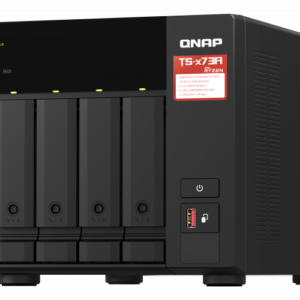 QNAP 4-Bay QTS and QuTS hero NAS TS-473A-8G Up to 4 HDD/SSD Hot-Swap, Ryzen V1500B...