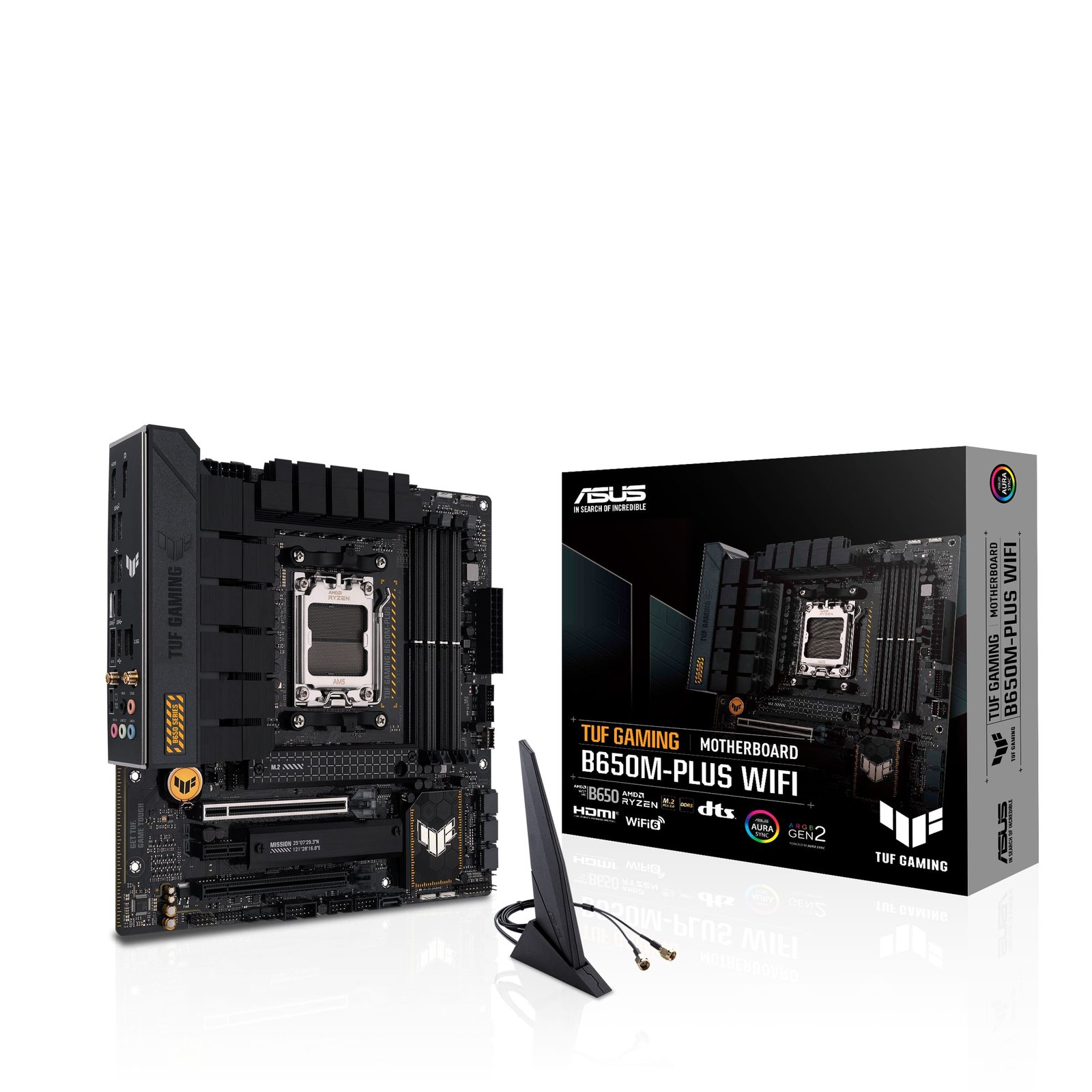 Asus TUF GAMING B650M-PLUS WIFI Processor family AMD, Processor socket AM5, DDR5 DIMM, Memory slots 4, Supported hard disk drive interfaces SATA, M.2, Number of SATA connectors 4, Chipset AMD B650, micro-ATX - Image 9