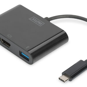 Digitus USB Type-C HDMI Multiport Adapter 	DA-70855 0.15 m, Black, USB Type-C
