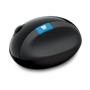 Microsoft L6V-00005 Sculpt Ergonomic Mouse, USB, Wireless, Black, Yes