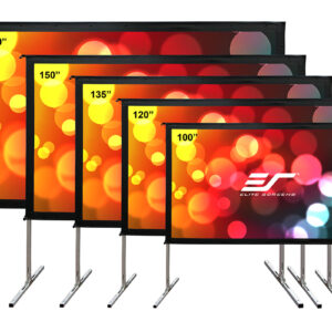 Elite Screens Yard Master 2 Mobile Outdoor screen WV-Dual OMS100H2-DUAL Diagonal...