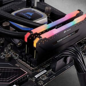 Corsair C18 AMD Ryzen Memory Kit VENGEANCE RGB PRO 16 GB, DDR4, 3600 MHz, PC/server,...